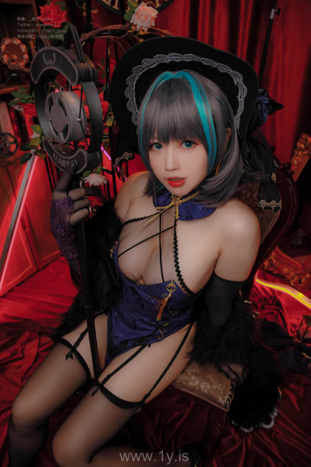 Nyako喵子 NO.032 柴郡旗袍]48P-315MB